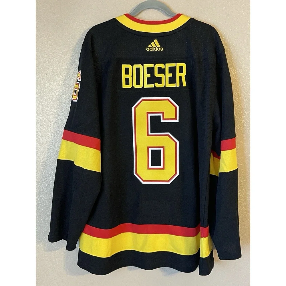 Men's 54 NWOT Vancouver Canucks Brock Boeser #6 Adidas Skate Alternate Jersey